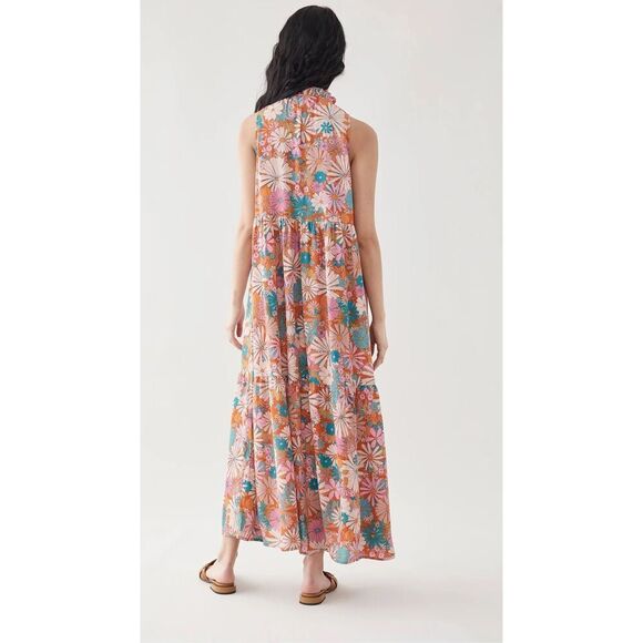 BB DAKOTA Women's California Soul Dress floral medium maxi halter - Picture 4 of 10